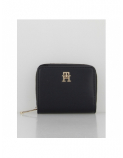 Portefeuille iconic medium za noir femme - Tommy Hifiger