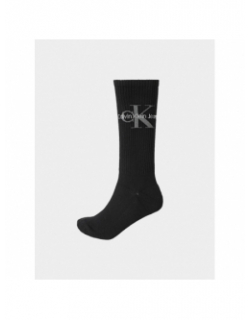 Chaussettes haute rib noir homme - Calvin Klein Jeans