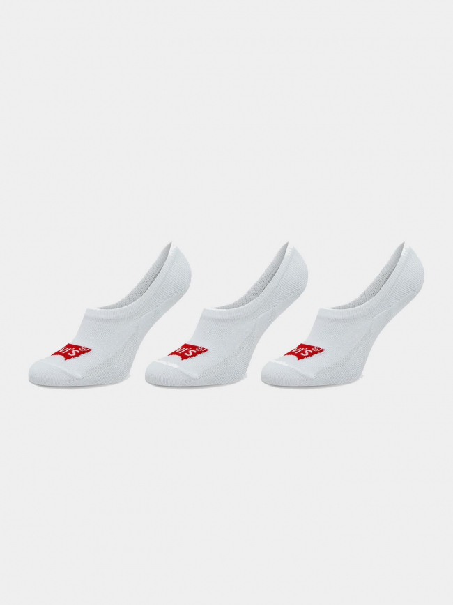 Pack 3 paires de chaussettes invisible logo blanc - Levi's