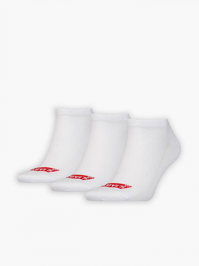 Pack 3 paires de chaussettes basses batwing logo blanc - Levi's