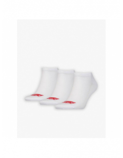 Pack 3 paires de chaussettes basses batwing logo blanc - Levi's