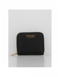 Portefeuille mini laryn zippé noir femme - Guess