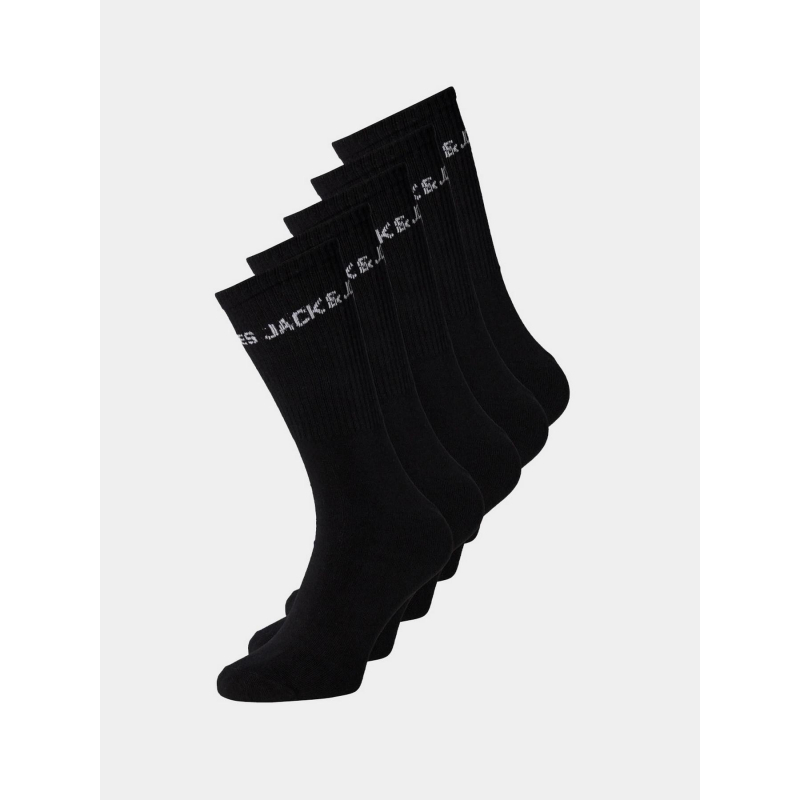 Pack 5 paires de chaussettes basic noir homme - Jack & Jones