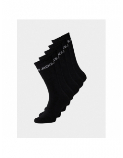 Pack 5 paires de chaussettes basic noir homme - Jack & Jones