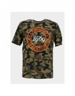 T-shirt la folie douce 23 camo kaki homme - Jack & Jones