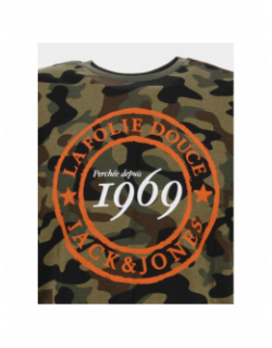 T-shirt la folie douce 23 camo kaki homme - Jack & Jones