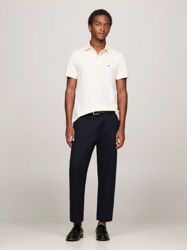 Polo 1985 slim blanc homme - Tommy Hilfiger