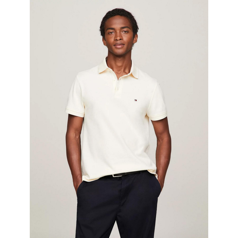 Polo 1985 slim blanc homme - Tommy Hilfiger