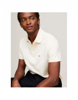 Polo 1985 slim blanc homme - Tommy Hilfiger