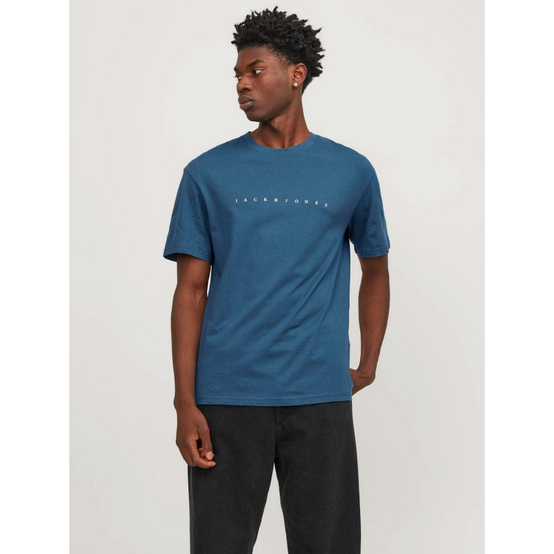 T-shirt star logo bleu homme - Jack & Jones