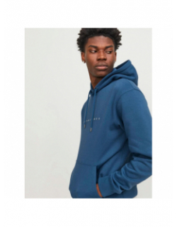 Sweat à capuche star bleu homme - Jack & Jones