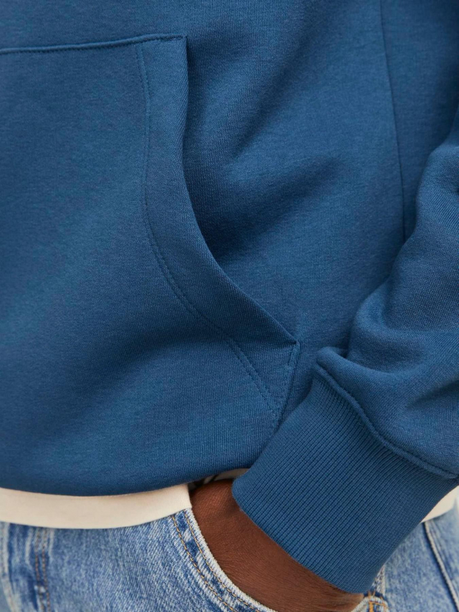 Sweat à capuche star bleu homme - Jack & Jones