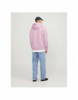 Sweat à capuche star rose homme - Jack & Jones