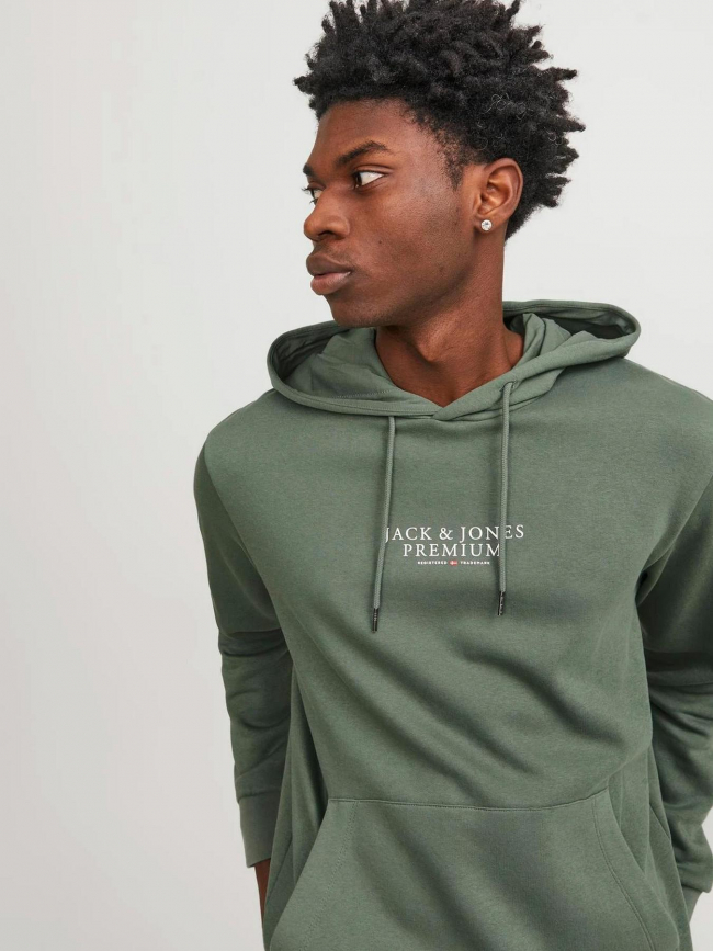 Sweat à capuche bluarchie kaki homme - Jack & Jones