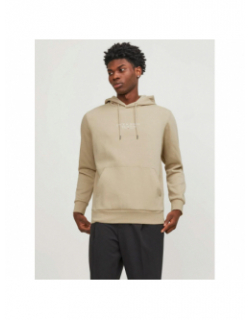 Sweat à capuche archie beige homme - Jack & Jones