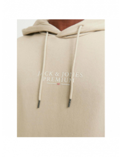 Sweat à capuche archie beige homme - Jack & Jones