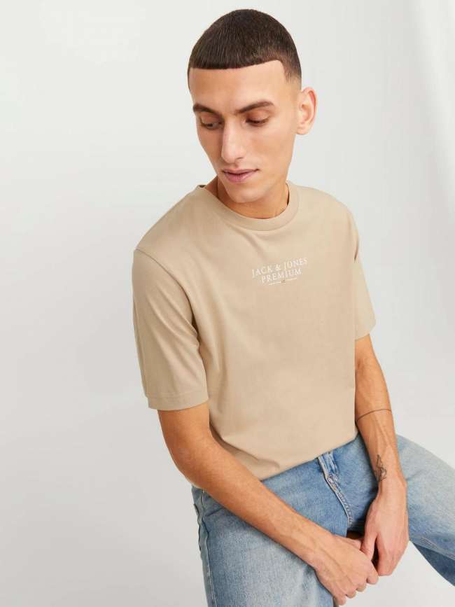 T-shirt archie beige homme - Jack & Jones