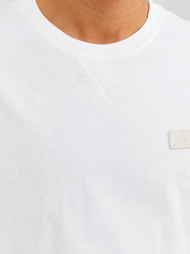 T-shirt classic twill blanc homme - Jack & Jones