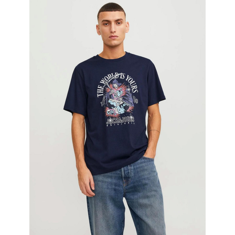 T-shirt heavens bleu marine homme - Jack & Jones