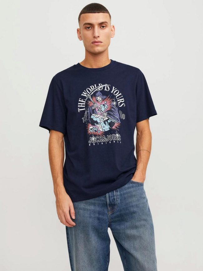 T-shirt heavens bleu marine homme - Jack & Jones