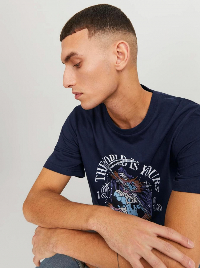 T-shirt heavens bleu marine homme - Jack & Jones