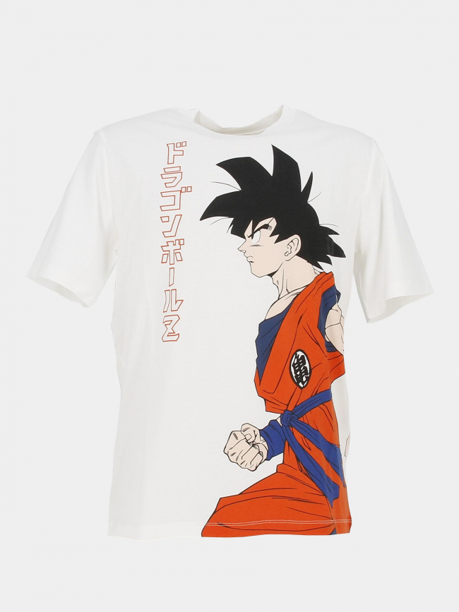 T-shirt dragon ball z blanc homme - Jack & Jones