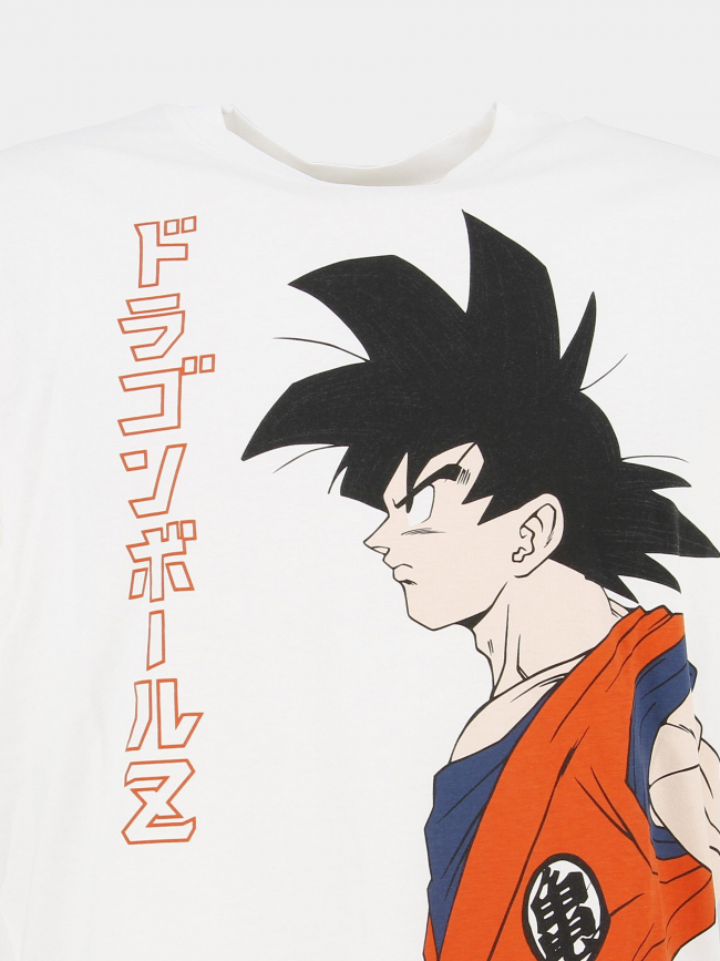 T-shirt dragon ball z blanc homme - Jack & Jones