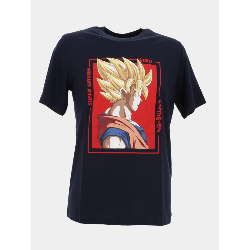 T-shirt dragon ball z bleu marine homme - Jack & Jones