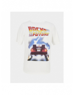 T-shirt retour vers le futur blanc homme - Jack & Jones