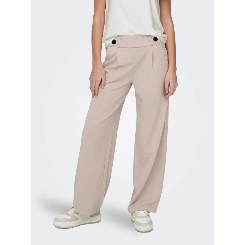 Pantalon large geggo beige femme - Jacqueline De Yong