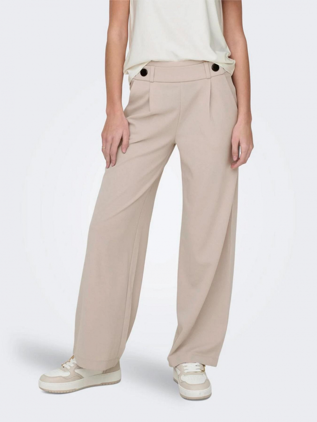 Pantalon large geggo beige femme - Jacqueline De Yong