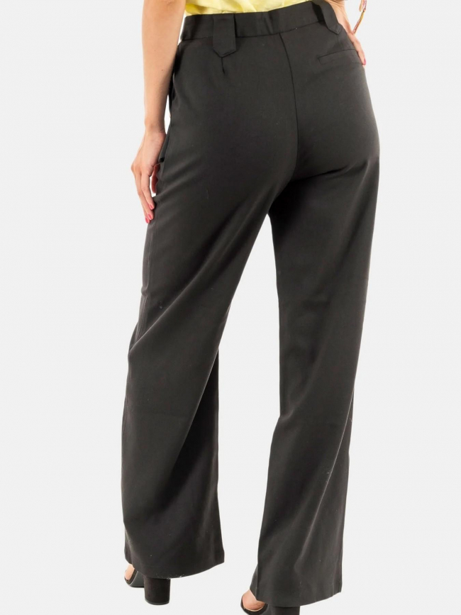 Pantalon large riel noir femme - La Petite Etoile