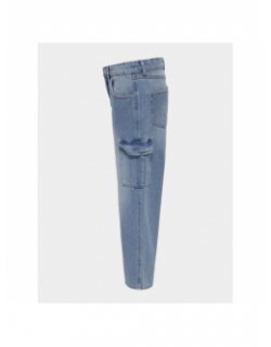 Jean cargo large carrot harmony bleu fille - Only