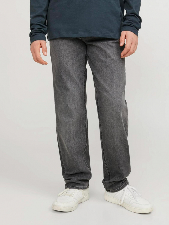 Jean droit clark original stretch 349 gris garçon - Jack & Jones