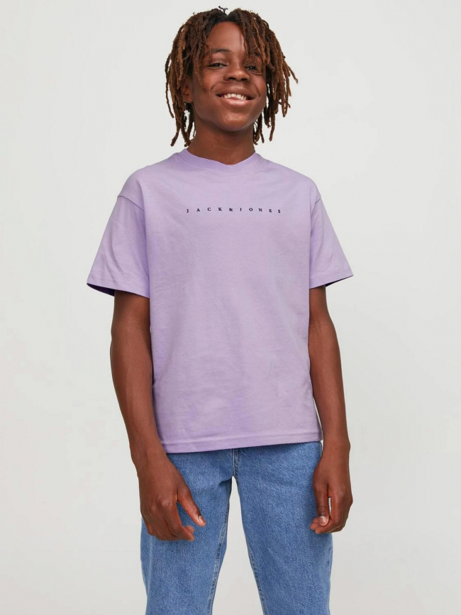 T-shirt star violet garçon - Jack & Jones