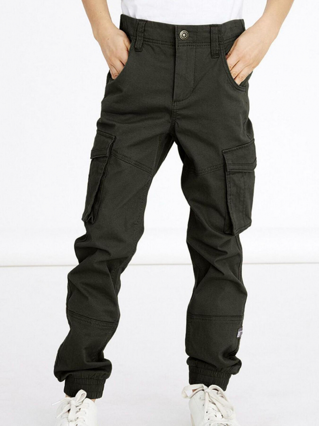 Pantalon cargo ryan kaki foncé garçon - Name It