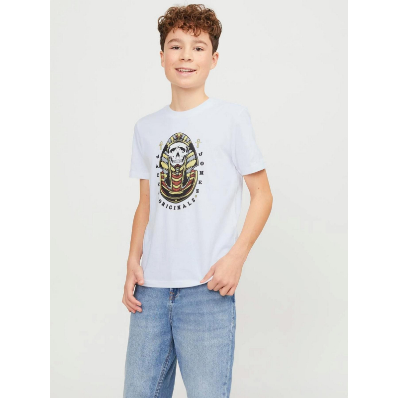 T-shirt heavens blanc garçon - Jack & Jones