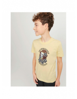 T-shirt heavens jaune garçon - Jack & Jones