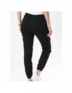 Pantalon cargo bas resserré noir femme - Project X Paris