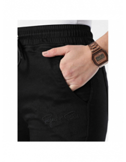 Pantalon cargo bas resserré noir femme - Project X Paris