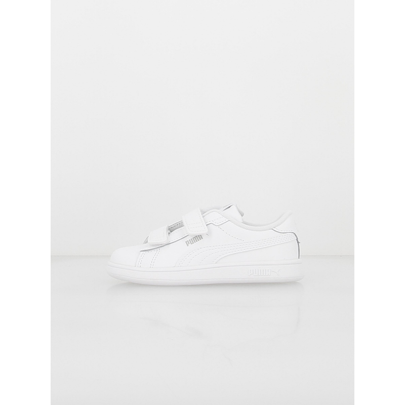 Baskets à scratch smash 3 blanc enfant - Puma