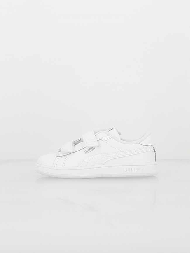 Baskets à scratch smash 3 blanc enfant - Puma