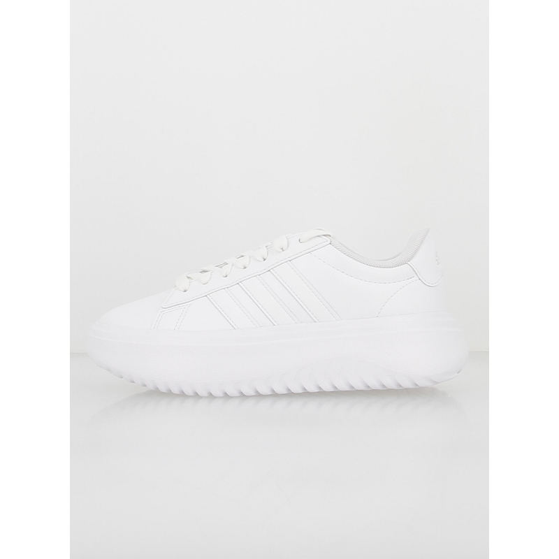 Baskets grand court plateforme blanc femme - Adidas