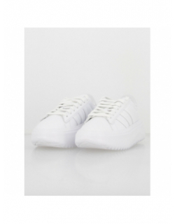 Baskets grand court plateforme blanc femme - Adidas