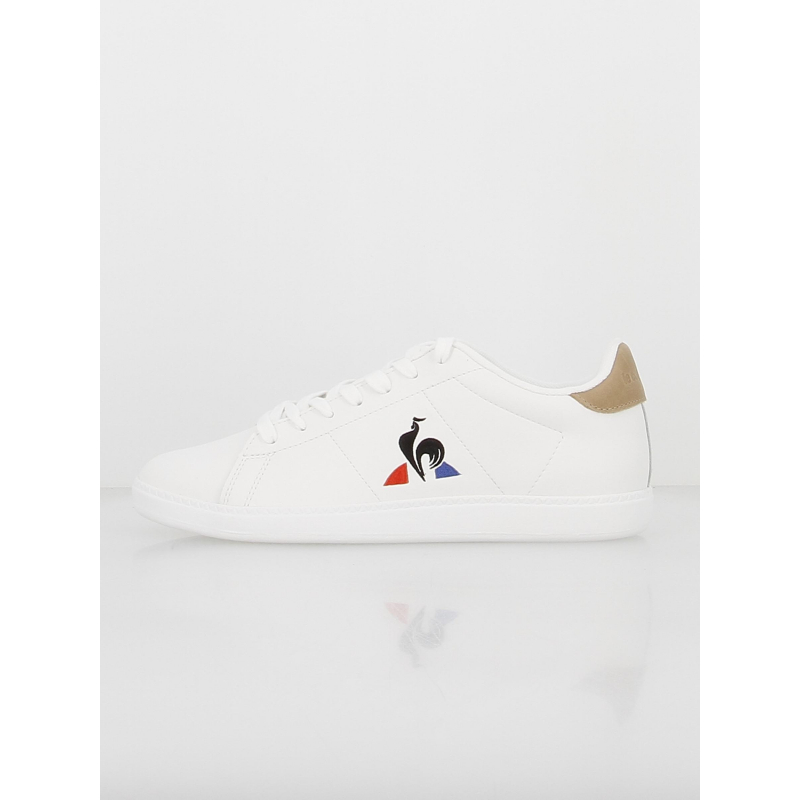 Baskets en cuir courtset 2 blanc - Le Coq Sportif