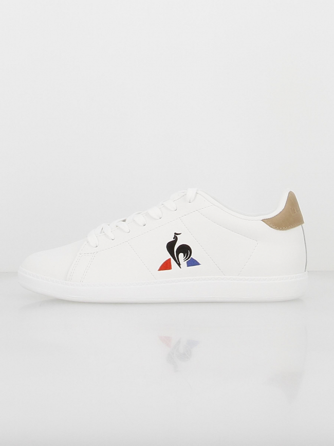 Baskets en cuir courtset 2 blanc - Le Coq Sportif