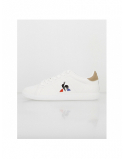 Baskets en cuir courtset 2 blanc - Le Coq Sportif