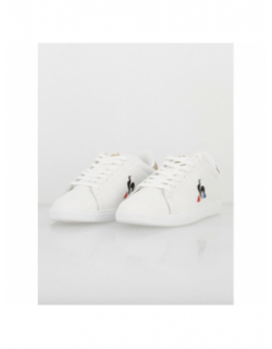 Baskets en cuir courtset 2 blanc - Le Coq Sportif