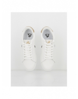 Baskets en cuir courtset 2 blanc - Le Coq Sportif