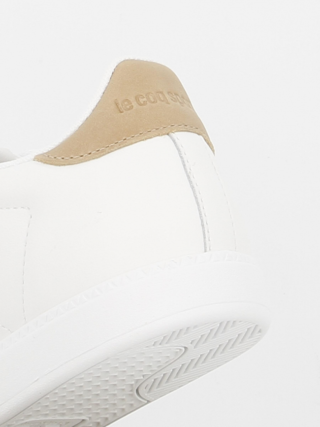 Baskets en cuir courtset 2 blanc - Le Coq Sportif